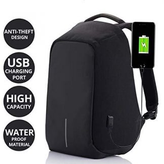 Сигурносен ранец со Powerbank - Црна боја