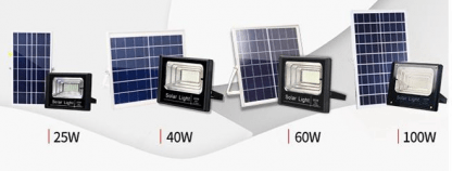LED Соларен рефлектор со панел 25W/40W/60W/100W - Image 2