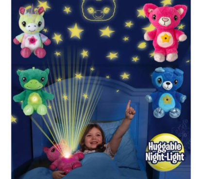 Плишана играчка со проектор ѕвездено небо