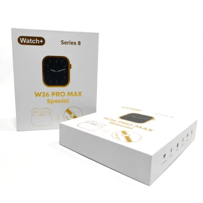 W26 Pro Max Паметен часовник + слушалки - Image 4