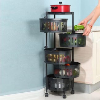 Пластична сталажа на 5 нивоа – кружна