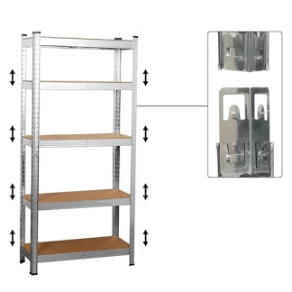 Метална сталажа за складирање - 5 нивоа